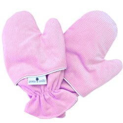 Heated wheat filled mittens